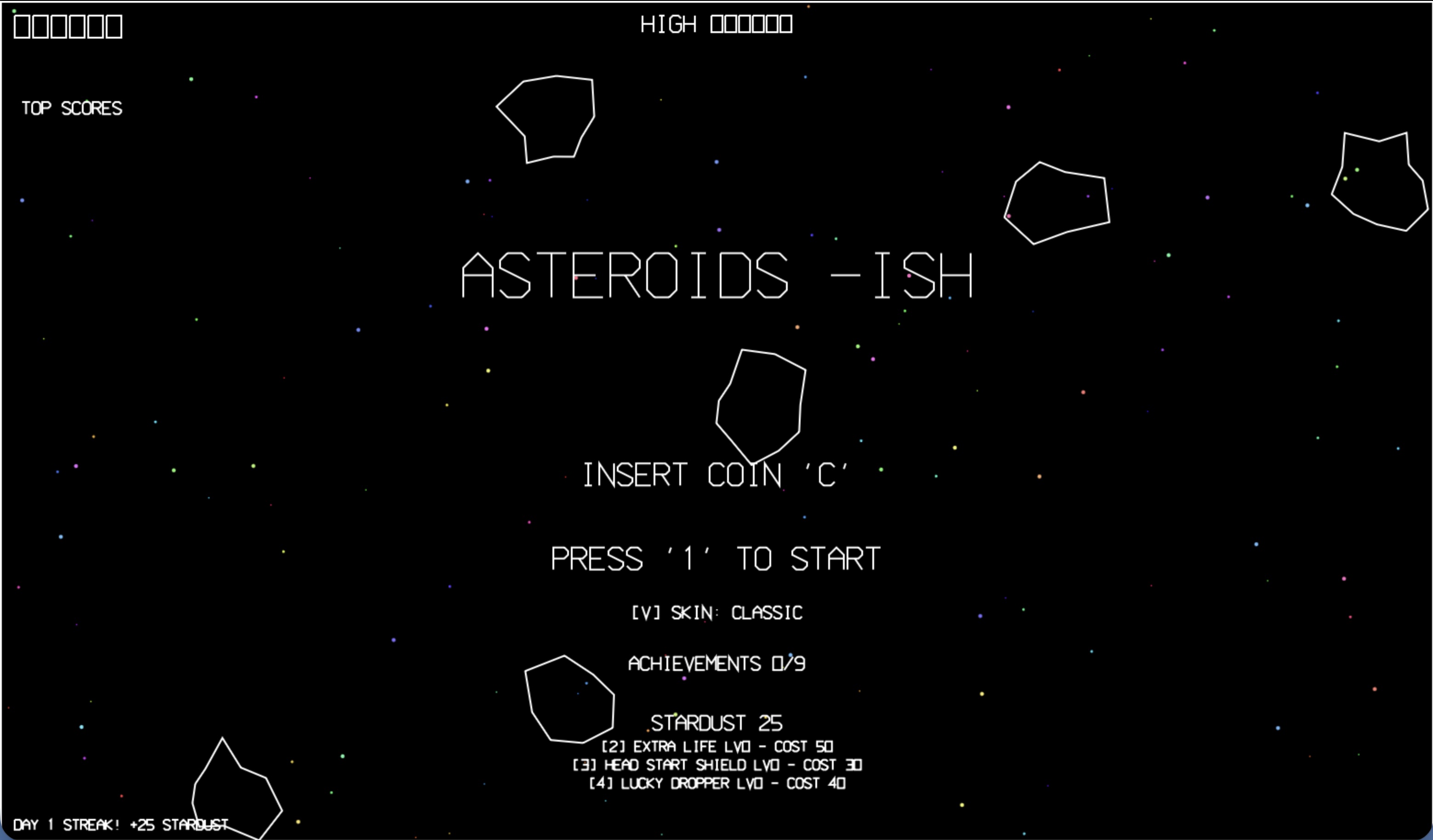 Asteroids Anonymous gameplay screenshot
