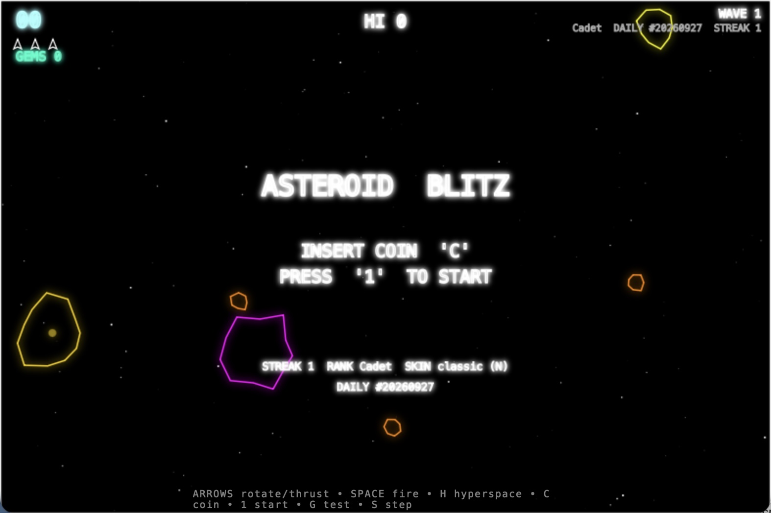 Aster-Oids gameplay screenshot
